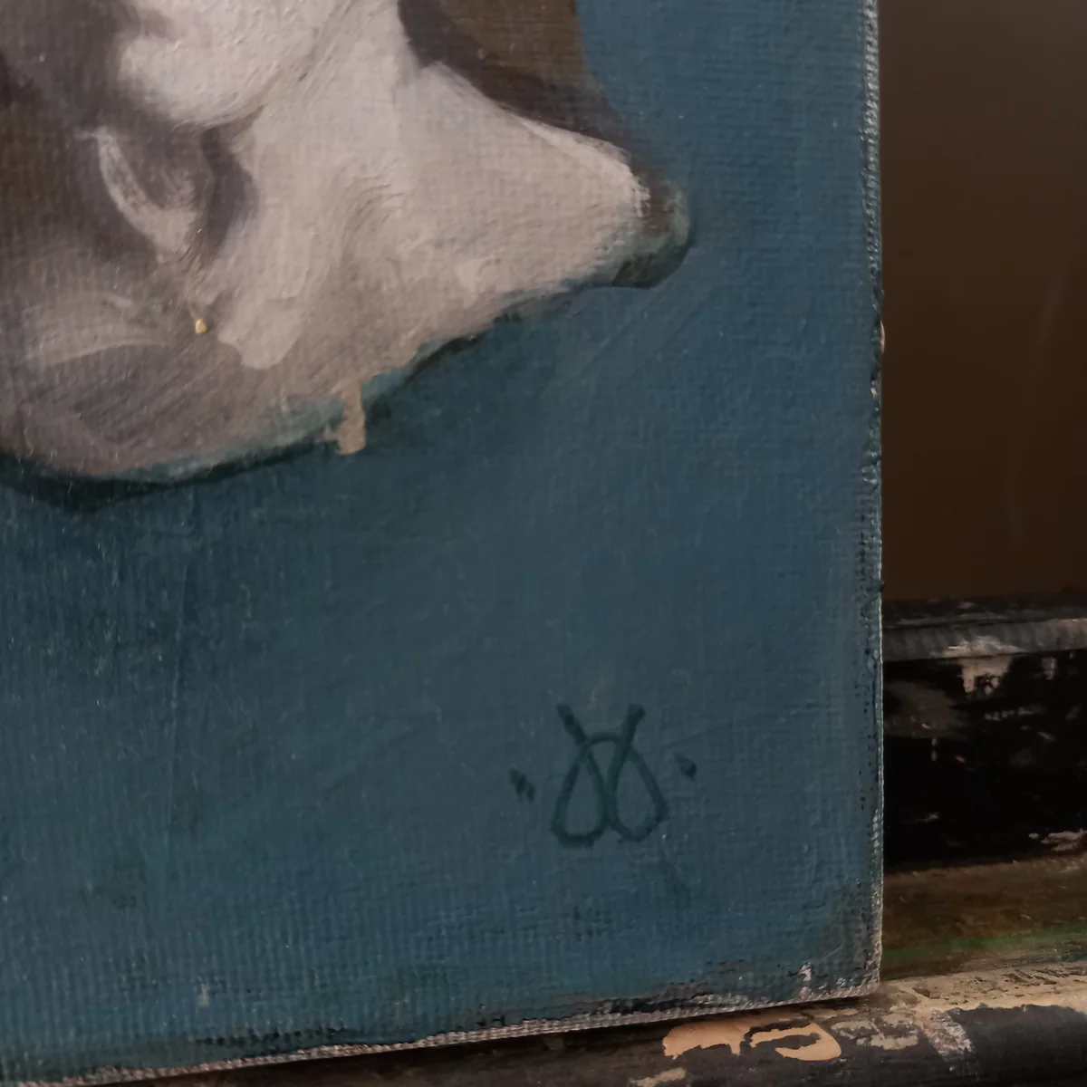 Spanish Synthesis by Adam Till, 2022, Oil on canvas, 30 × 30 cm