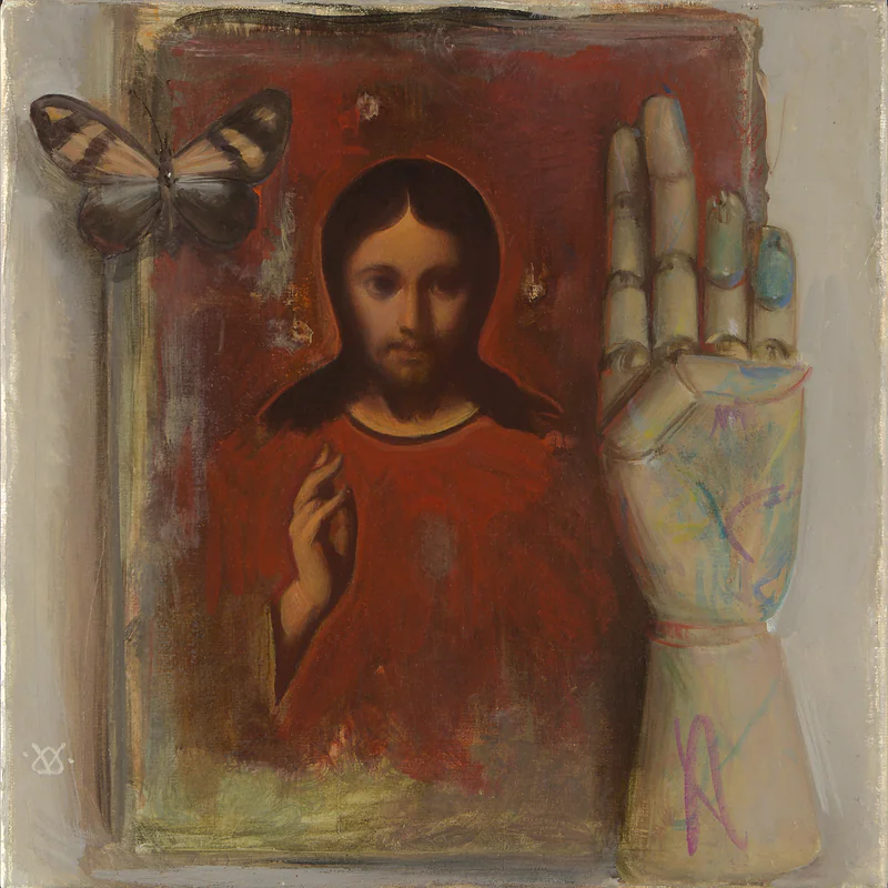 Trinity by Adam Till, 2022, Oil on canvas, 30 × 30 cm
